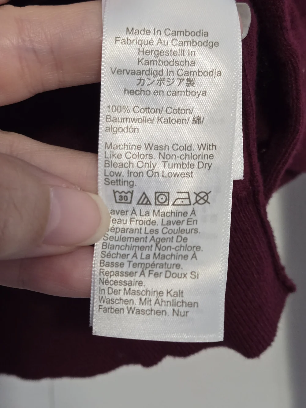 J.Crew Burgundy Cotton Button Front Cardigan‎ Sweater XXS Long Sleeve